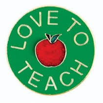 Love to Teach image with an apple in the center